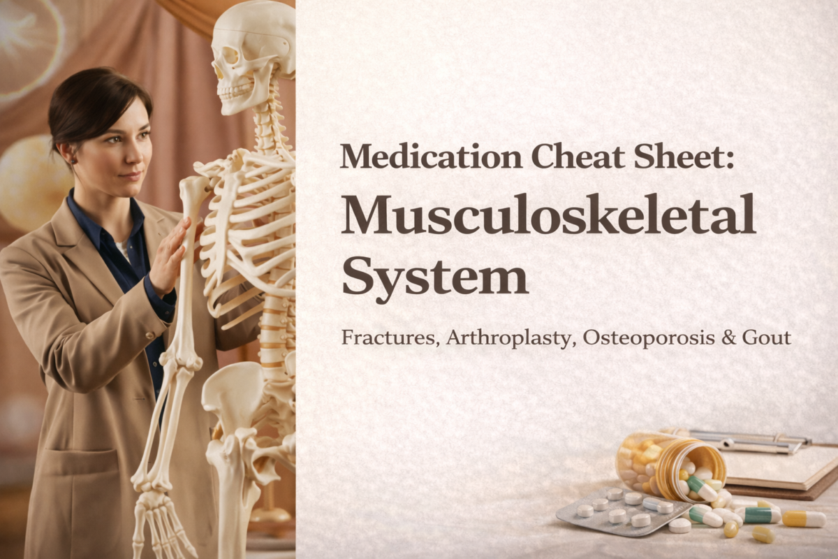 Medication Cheat Sheet: Musculoskeletal System