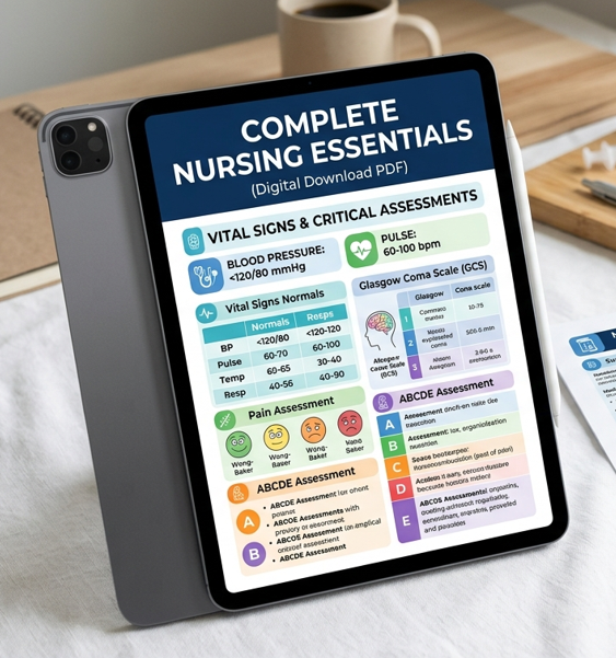 Nursing Cheat Sheet: Assessment & Monitoring Essentials