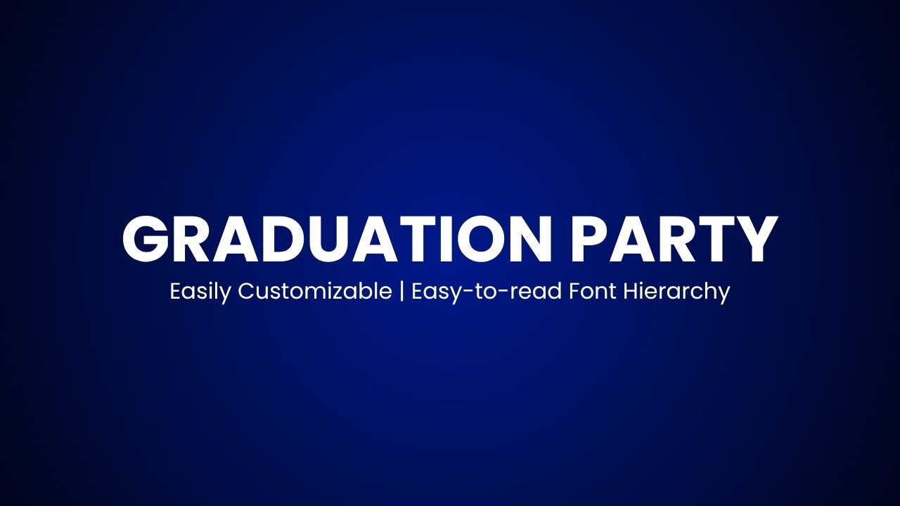 Elegant Graduation Party Invitation Template