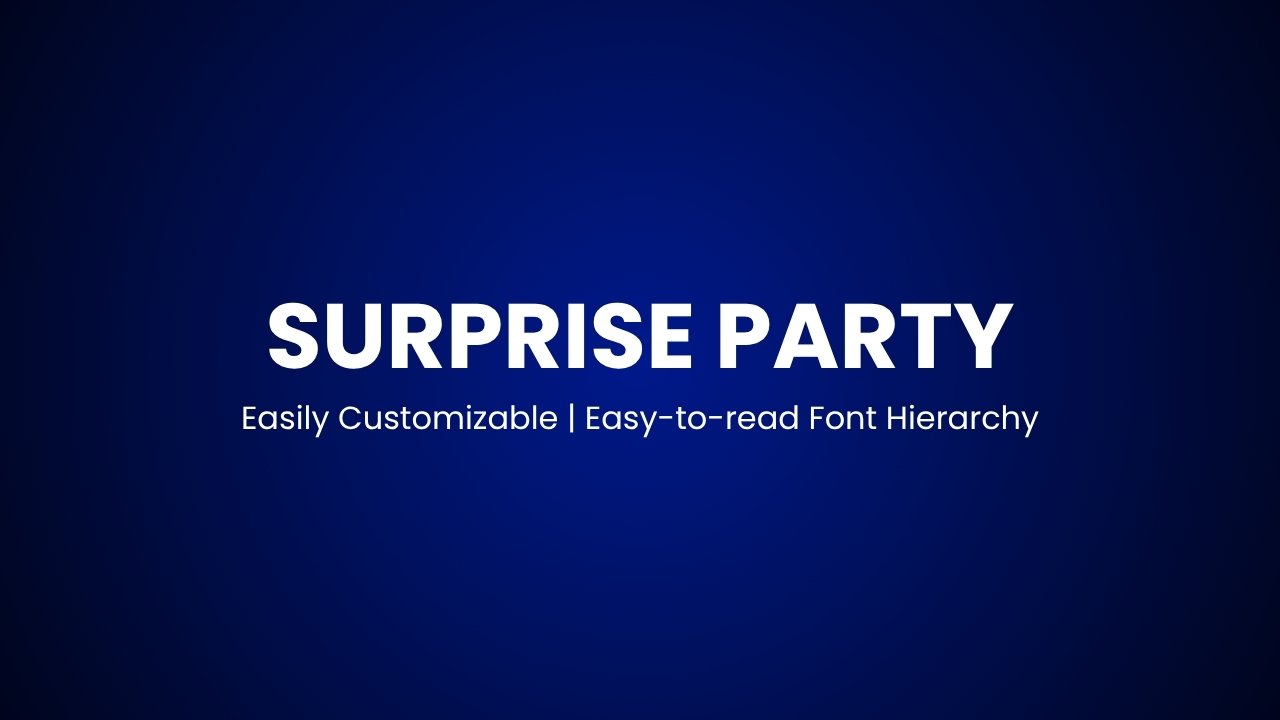 Adetine’s Surprise Party Invitation Template