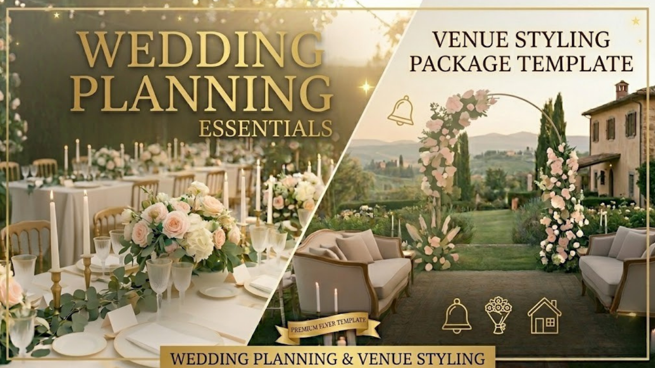 Premium Wedding Planning & Venue Styling Package Template