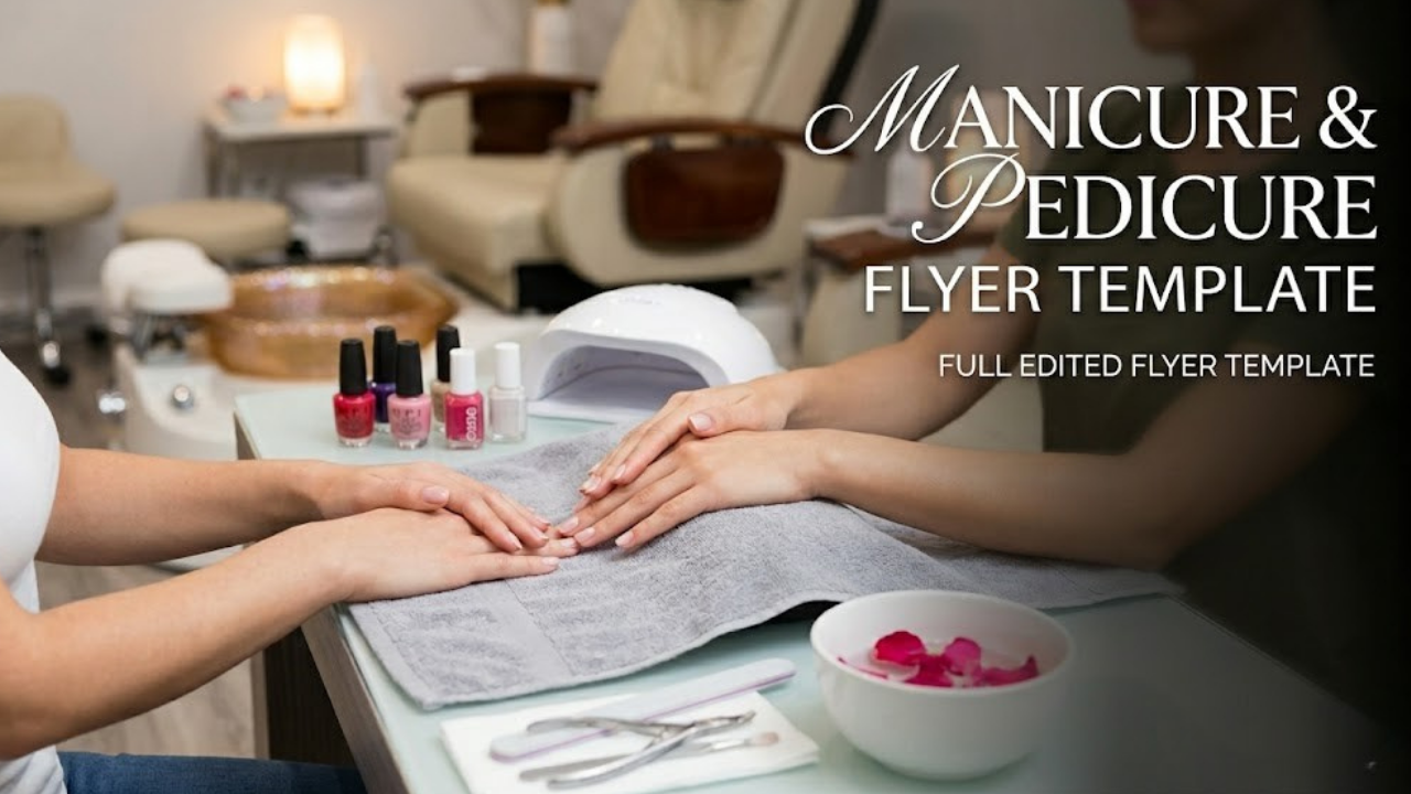 Professional Manicure, Pedicure & Nail Art Price List Template
