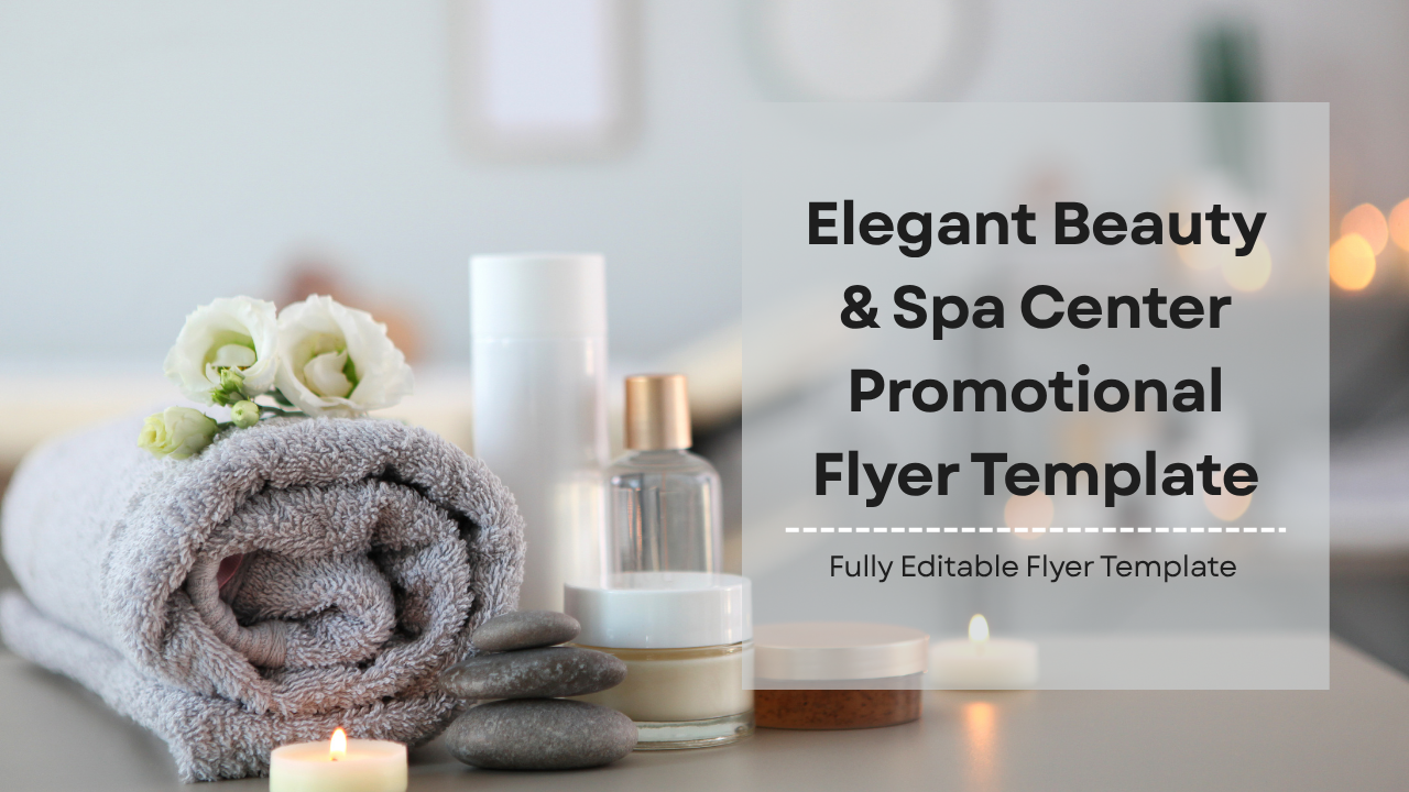 Elegant Beauty & Spa Center Promotional Flyer Template