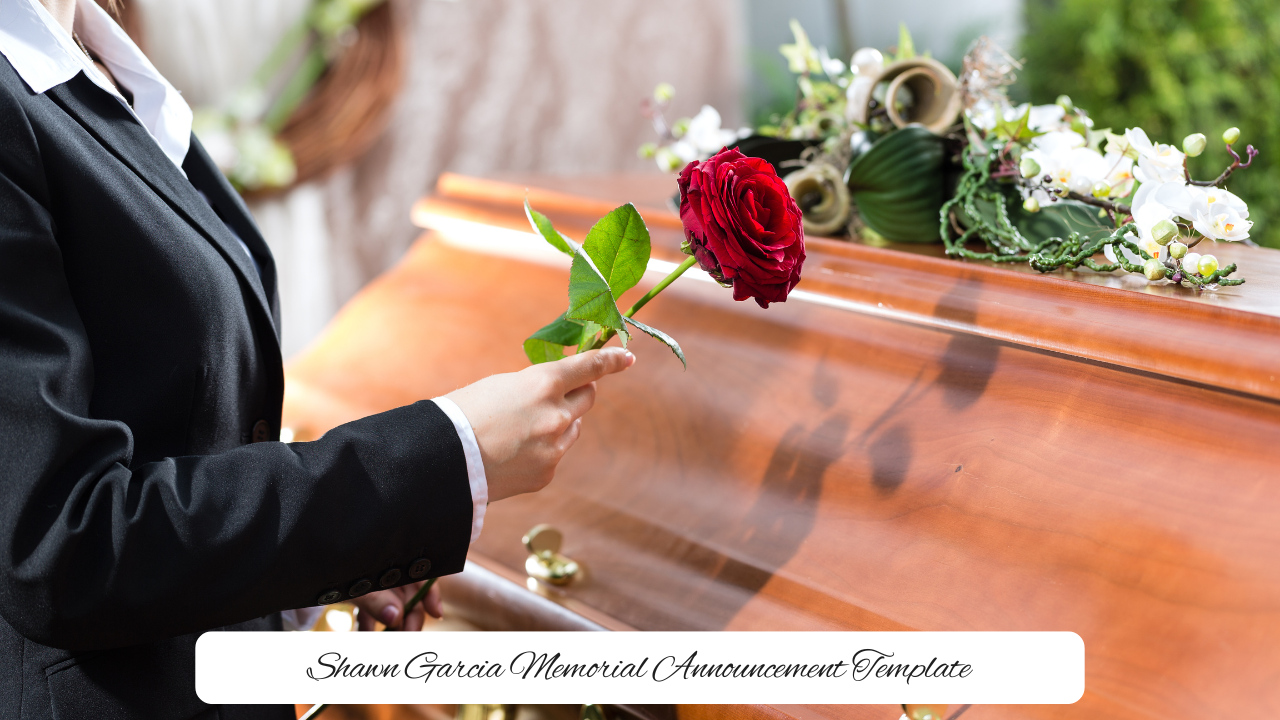 Shawn Garcia Memorial Announcement Template