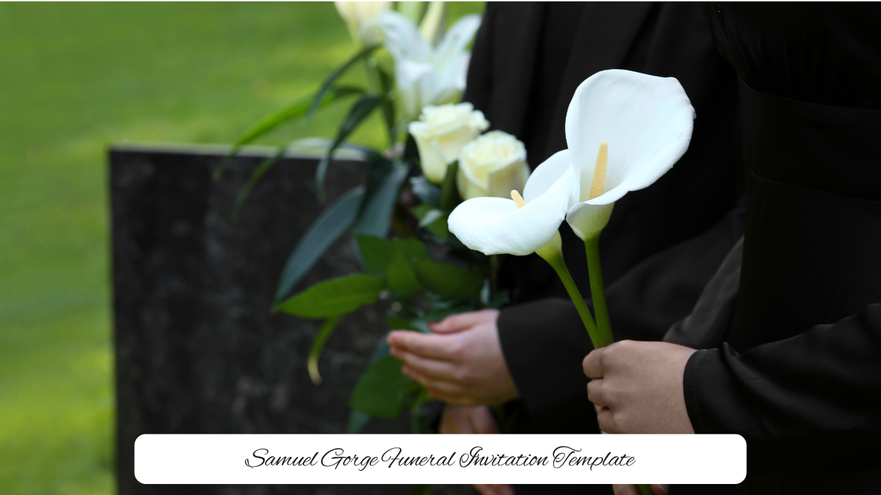 Samuel Gorge Funeral Invitation Template