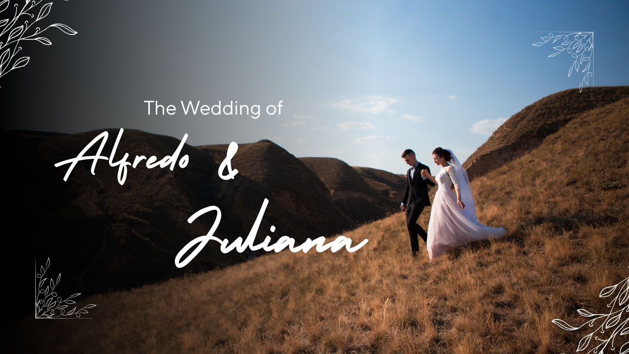 Alfredo & Juliana Wedding Invitation Template